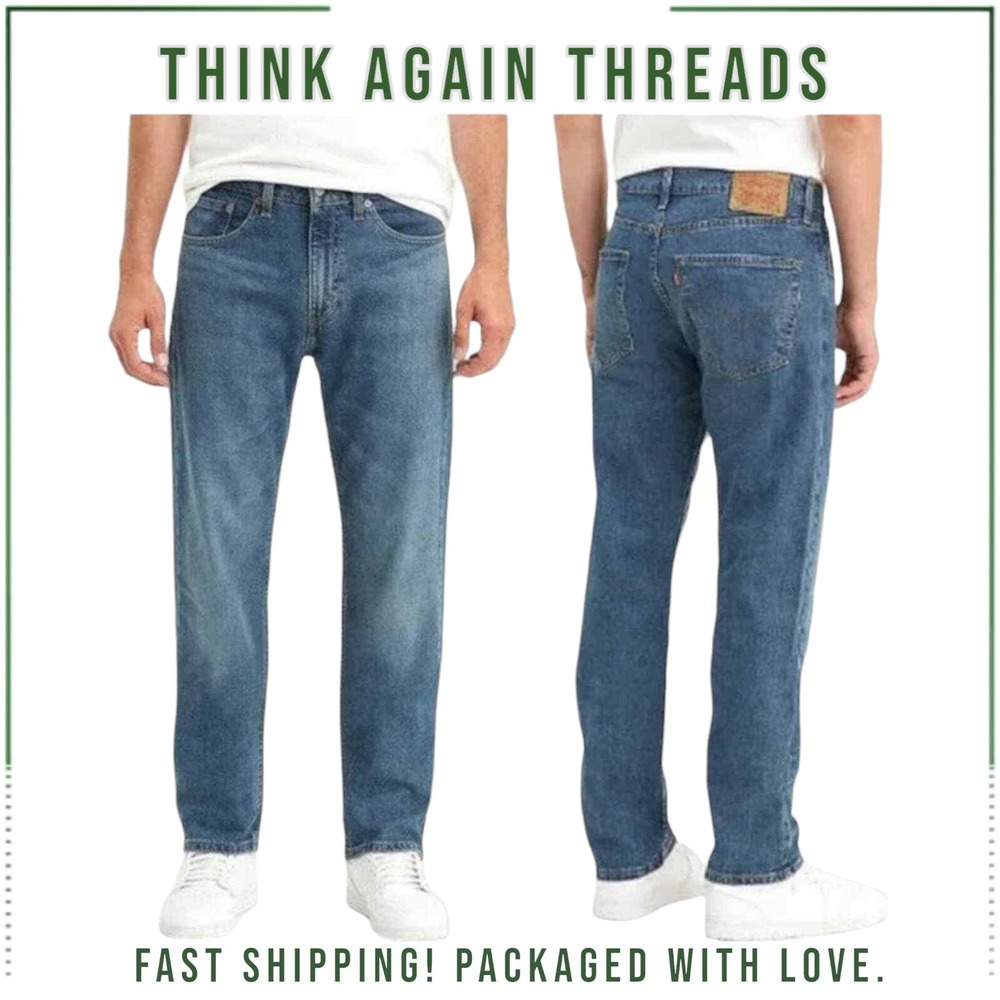 Levi's 505 Regular Fit Straight Leg Jeans Men's Medium Wash Size W36 x L34